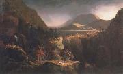 Thomas Cole Landscape with Figures A Scene from The Last of the Mohicans (mk13) oil